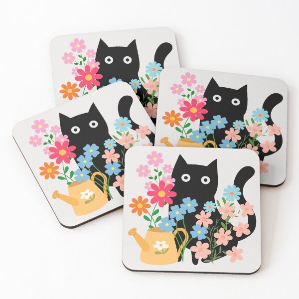 Item preview, Cat flower lover designed and sold by InkRiot Studios.