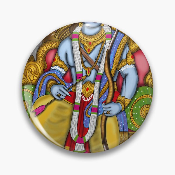 Item preview, Lord Rama Divine Design – Hindu Spiritual Warrior Art Illustration designed and sold by Harshit_Digital_Arts.