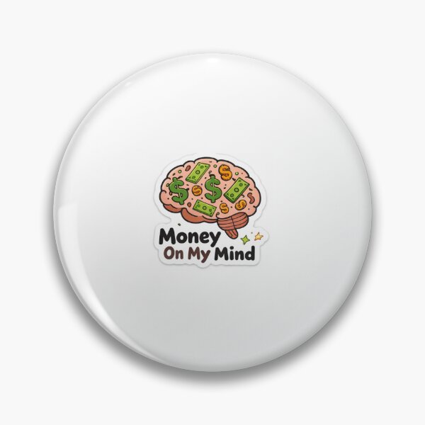 Item preview, Money On My Mind Sticker | Hustle Mindset | Entrepreneur Motivation Aesthetic Sticker designed and sold by Var135.
