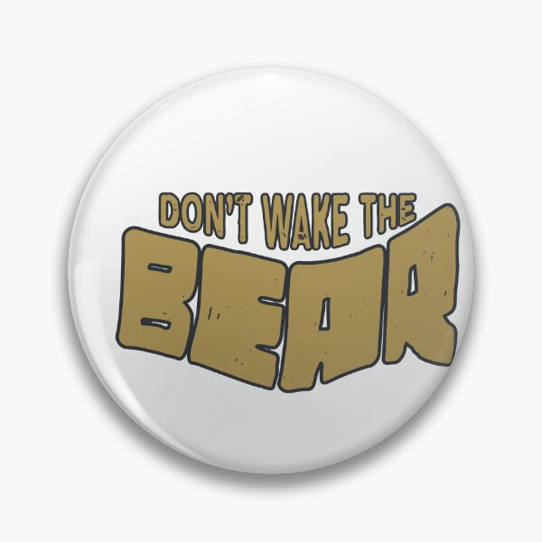 Item preview, Don't Wake The Bear | Bold Typography Wildlife Graphic designed and sold by scoletz.