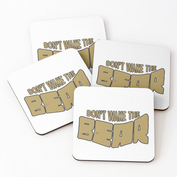 Item preview, Don't Wake The Bear | Bold Typography Wildlife Graphic designed and sold by scoletz.