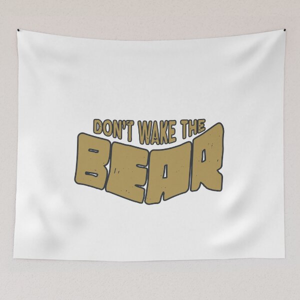 Item preview, Don't Wake The Bear | Bold Typography Wildlife Graphic designed and sold by scoletz.