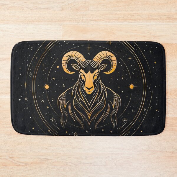 Item preview, Aries Zodiac Wall Art  Luxury Gold Ram Line Art  Celestial Astrology Poster designed and sold by digitalvibe4u.