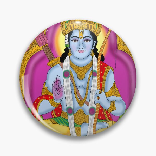 Item preview, Rama Mythological Art Design – Hindu Divine Protector Illustration designed and sold by Harshit_Digital_Arts.