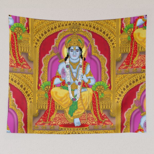 Item preview, Rama Mythological Art Design – Hindu Divine Protector Illustration designed and sold by Harshit_Digital_Arts.