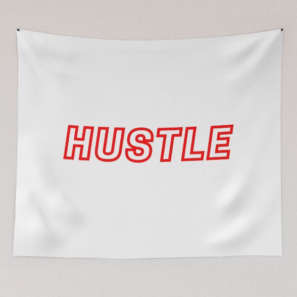 Item preview, Hustle Typography Design | Bold Motivational Text Graphic designed and sold by scoletz.