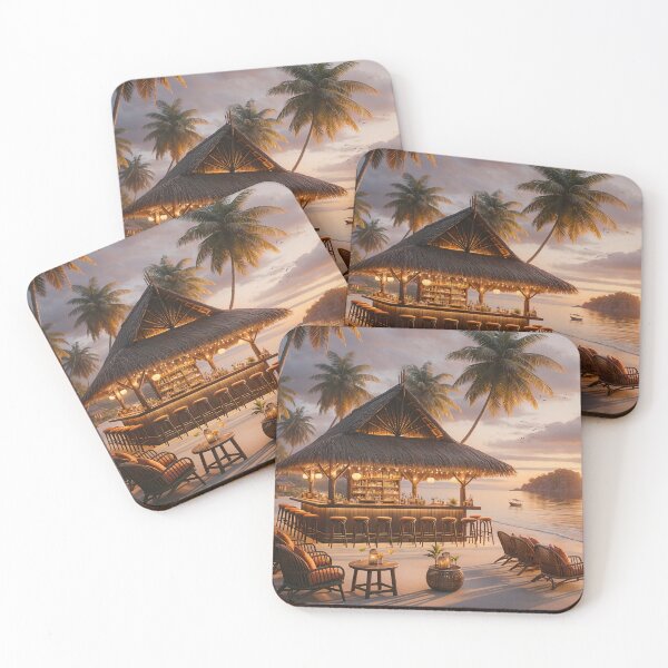Item preview, Bar by the Sea -No Shoes- designed and sold by Undersea Ai Art.