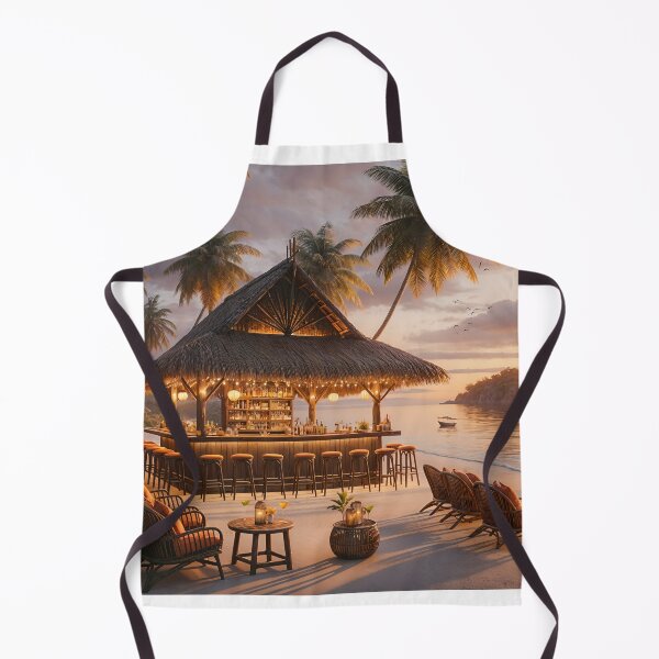Item preview, Bar by the Sea -No Shoes- designed and sold by Undersea Ai Art.