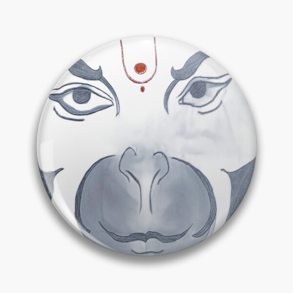 Item preview, Lord Hanuman: The Mighty Bajrangbali - Hand Drawn Sketch designed and sold by NandhaGraphix.