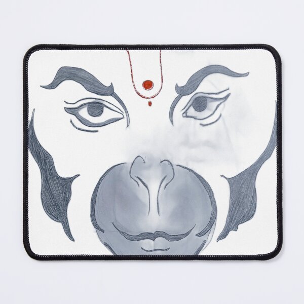 Item preview, Lord Hanuman: The Mighty Bajrangbali - Hand Drawn Sketch designed and sold by NandhaGraphix.
