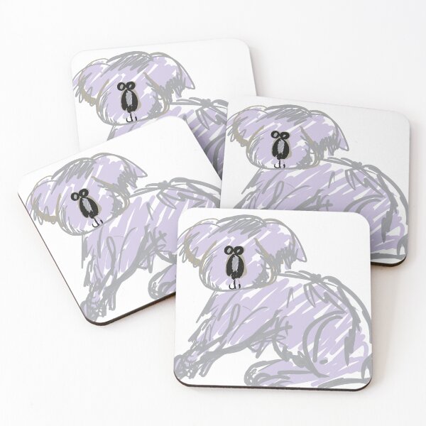 Item preview, koala Australian animals cartoon in lilac grey and black designed and sold by empressbat merch.