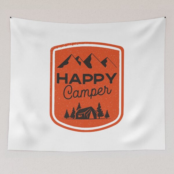 Item preview, Happy Camper Badge Design | Outdoor Adventure Graphic designed and sold by scoletz.