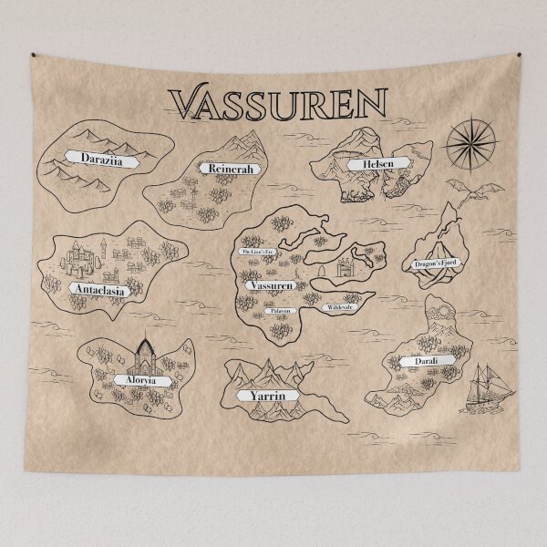 Item preview, The Map of Vassuren designed and sold by CrazyCae's Cinematic Universe.