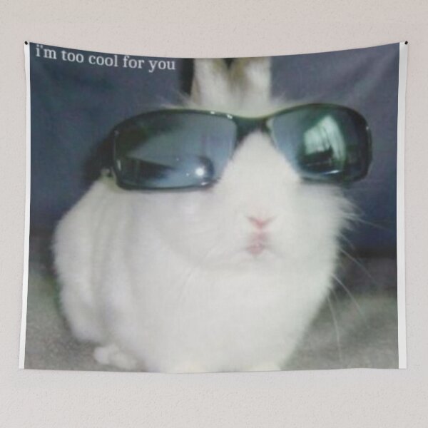 Item preview, Cute "Im too cool for you" Thug Bunny Cool | Aesthetic | Alt Grunge Trendy Y2k designed and sold by nyro collective .