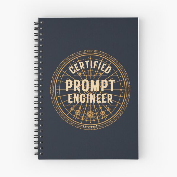 Item preview, Certified Prompt Engineer AI Badge Vintage designed and sold by AlouloDesigns.