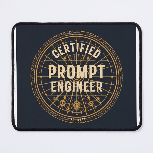 Item preview, Certified Prompt Engineer AI Badge Vintage designed and sold by AlouloDesigns.