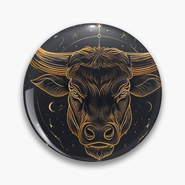 Item preview, Taurus Zodiac Wall Art  Gold Bull Line Art  Elegant Celestial Astrology Print designed and sold by digitalvibe4u.