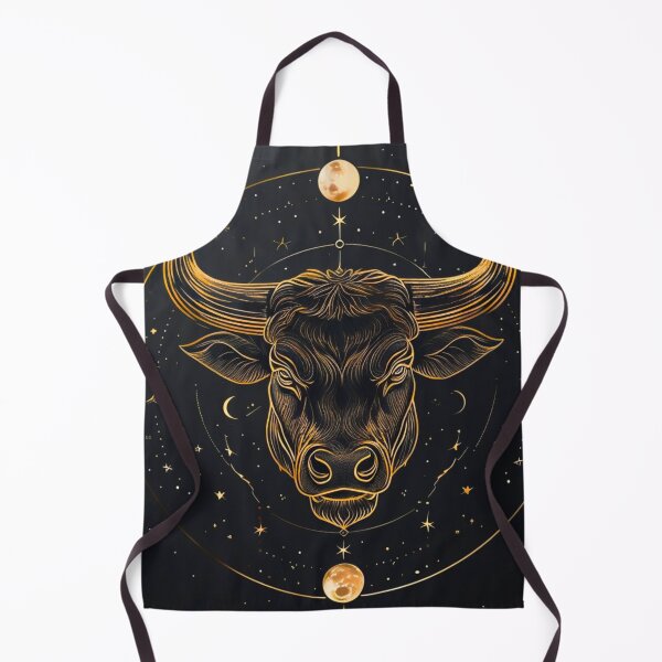 Item preview, Taurus Zodiac Wall Art  Gold Bull Line Art  Elegant Celestial Astrology Print designed and sold by digitalvibe4u.
