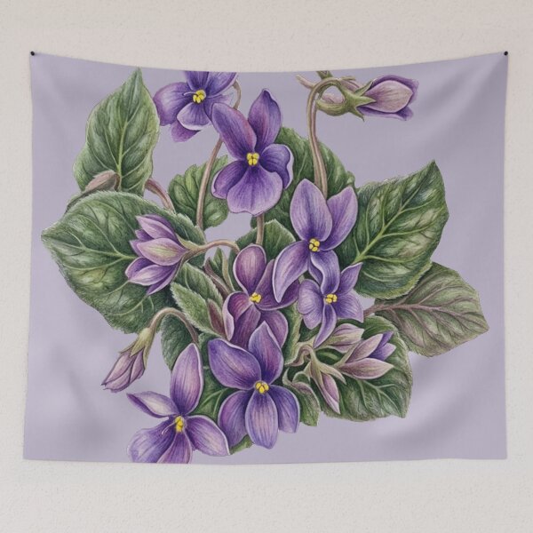 Item preview, African violets designed and sold by Faerieglen.