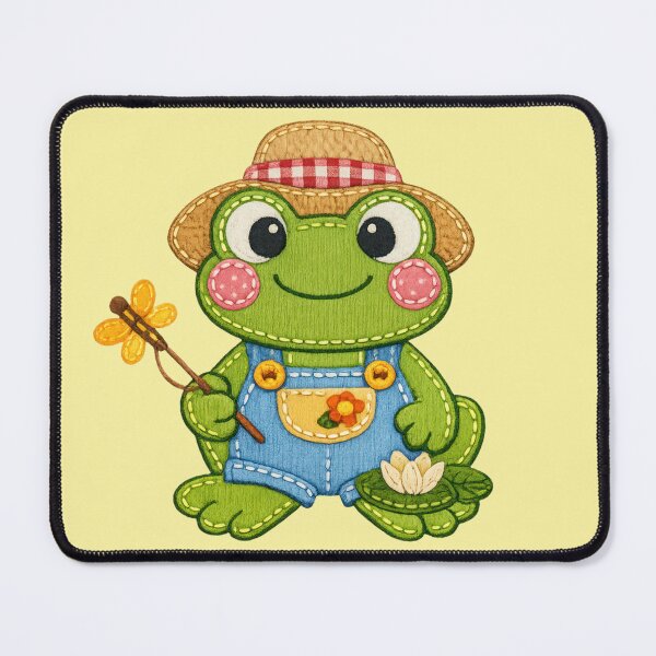 Item preview, Cute gardener frog: Adventures at the pond designed and sold by Mauswohn.