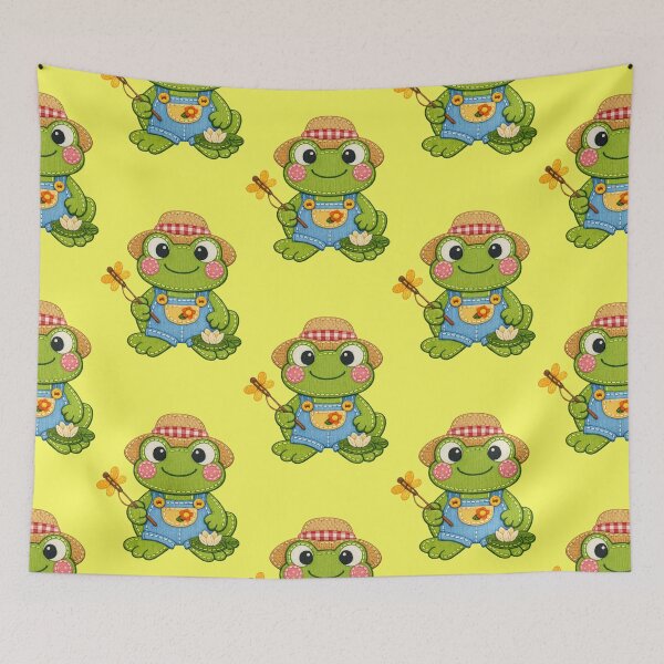 Item preview, Cute gardener frog: Adventures at the pond designed and sold by Mauswohn.