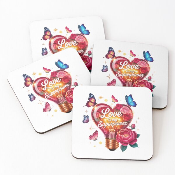 Item preview, Love is my Superpower Heart Light Bulb designed and sold by KrisGraphic45.
