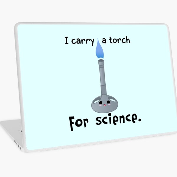 Carry a Torch for Science Laptop Skin