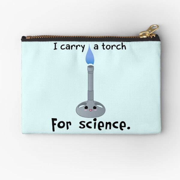Carry a Torch for Science Zipper Pouch