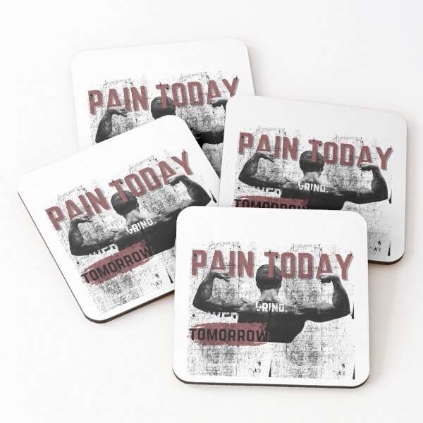 Item preview, Gym Motivation Workout Quote Pain Today Power Tomorrow Fitness Discipline Graphic T-Shirt designed and sold by RepRepublic.