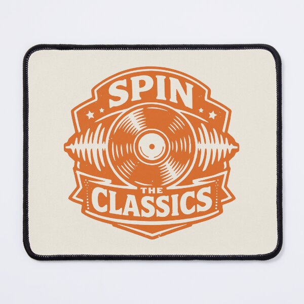 Item preview, Spin the Classics Vinyl Badge designed and sold by SnappyPNG.