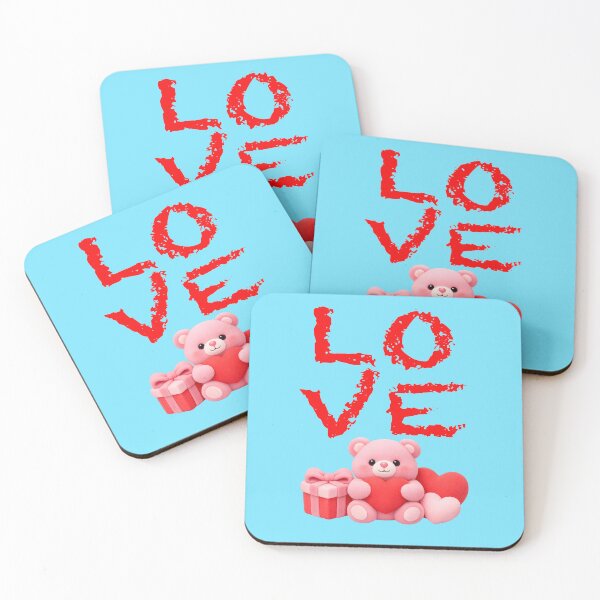 Item preview, Pink Love Bear: A heart full of affection and romance designed and sold by Mauswohn.