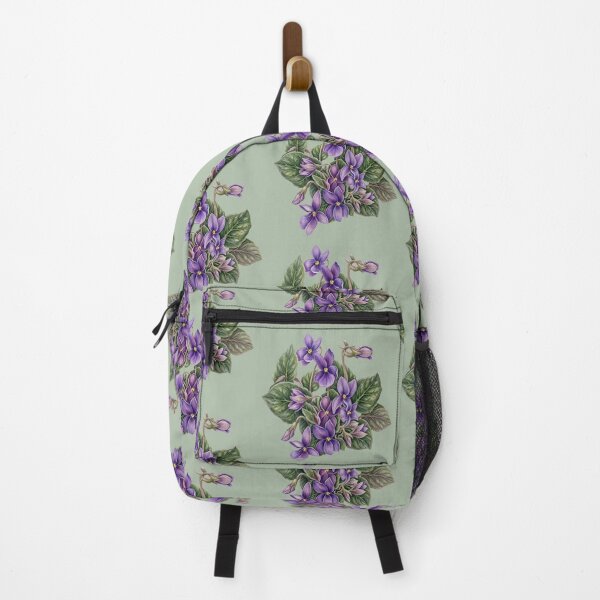 Item preview, African violets on green designed and sold by Faerieglen.