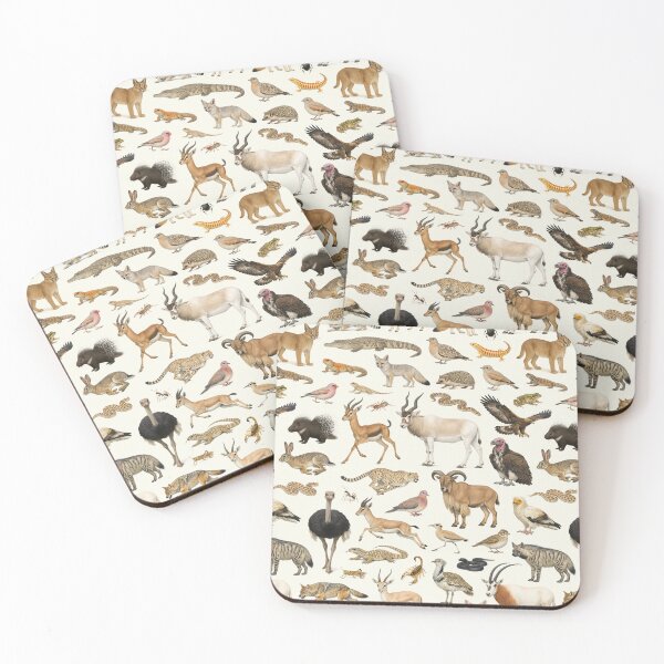 Item preview, Animals of the Sahara Desert Retro Identification Chart designed and sold by kakarikihill.