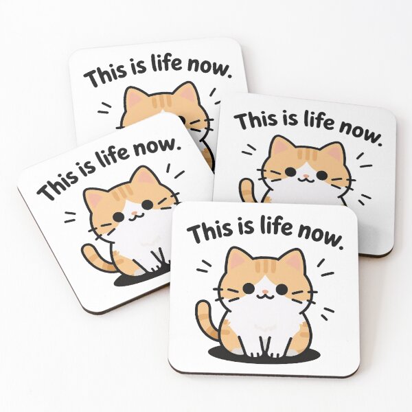 Item preview, This Is My Life Now Cat Meme designed and sold by DetalleXL.