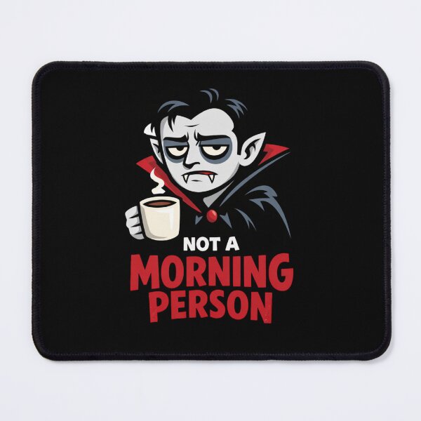 Item preview, Funny Vampire Coffee Shirt Not A Morning Person designed and sold by Motivora.