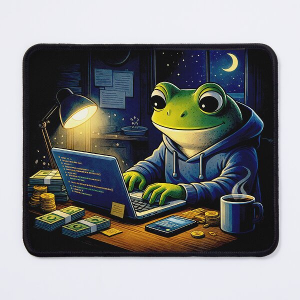 Item preview, Frog Side Hustle Mode designed and sold by JanChryzostom.