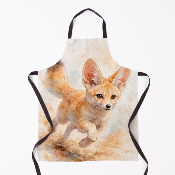 Item preview, Cute Fennec Fox Watercolor Illustration - Desert Fox Art designed and sold by Darlin8888.