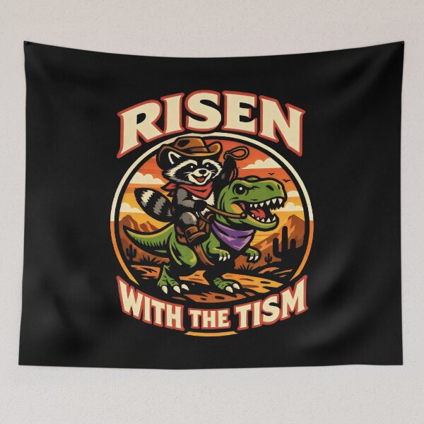 Item preview, Risen With The Tism Neurodiversity Pride Humor designed and sold by SplashTastic.