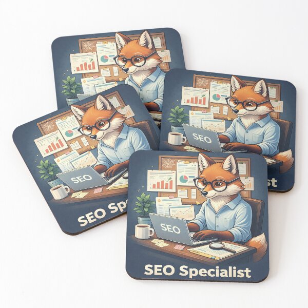 Item preview, Sell Your Website Fox SEO Specialist – Cute Digital Marketing Illustration designed and sold by JanChryzostom.