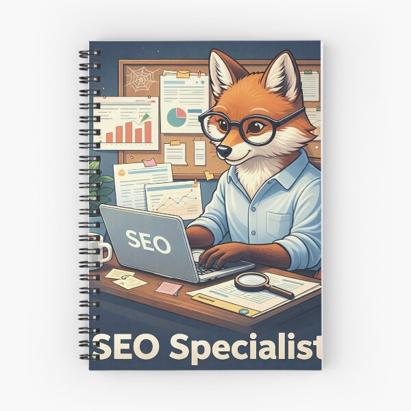 Item preview, Sell Your Website Fox SEO Specialist – Cute Digital Marketing Illustration designed and sold by JanChryzostom.