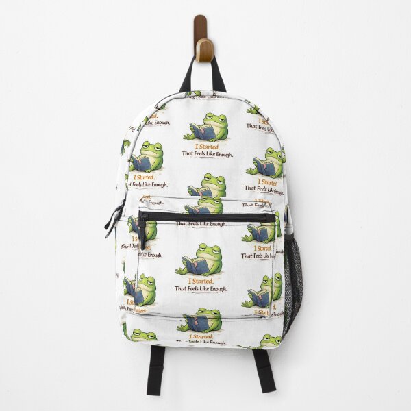 Item preview, I Started. That Feels Like Enough. — Chapter One Frog Sticker designed and sold by Gentlestate.
