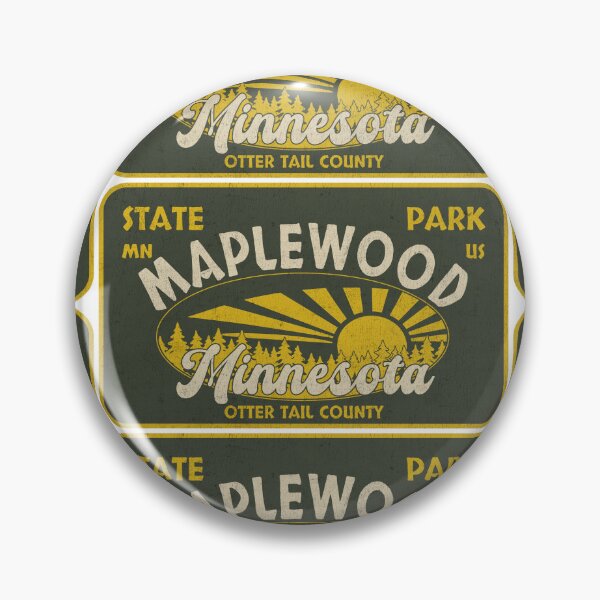 Item preview, Maplewood State Park, Otter Tail County, Minnesota, badge design designed and sold by Wanderful-roads.