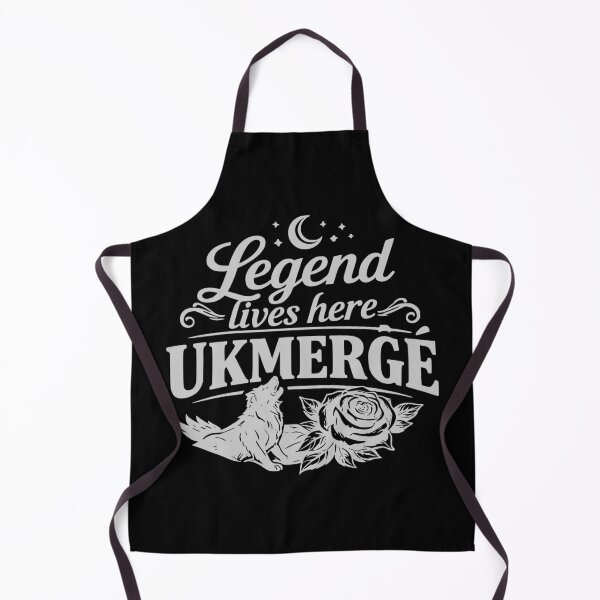 Item preview, Silver Legend Lives Here Ukmerge Wolf Rose Design designed and sold by EimSol.