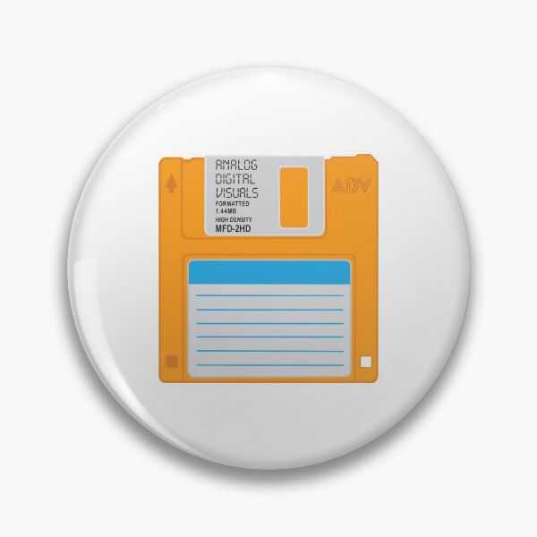 Artikelvorschau, Floppy-Disk-T-Shirt (Farbe: Ringelblume/Orange) – Retro-Streetwear-Shirt im Y2K-Computer-Tech-Nostalgie-Stil entworfen und verkauft von analogdigitalvz.