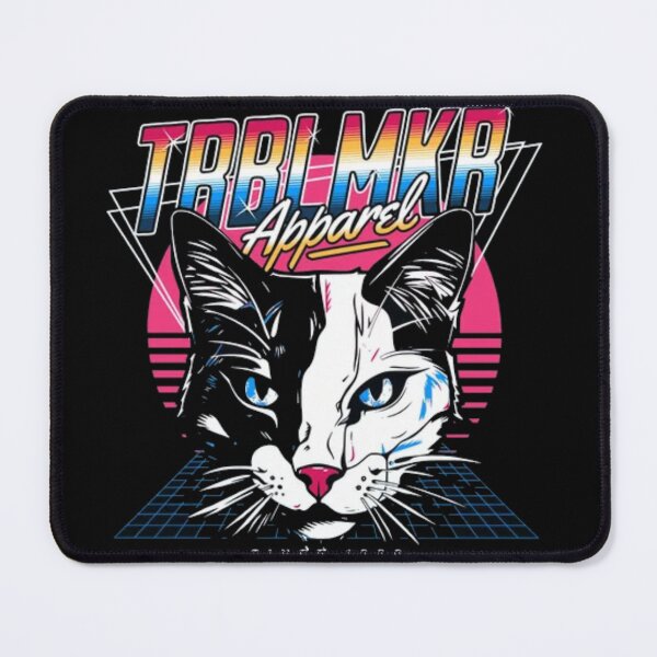 Item preview, TRBLMKR Cat - Retro Synthwave 80s Aesthetic designed and sold by GenZFashion000.