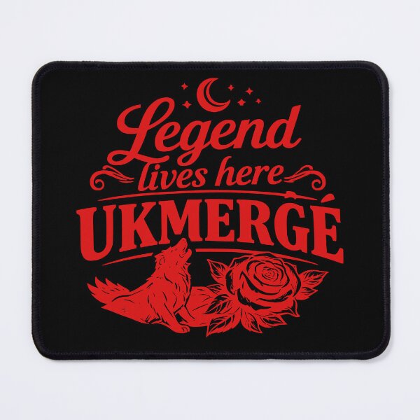 Item preview, Red Legend Lives Here Ukmerge Wolf Rose Design designed and sold by EimSol.