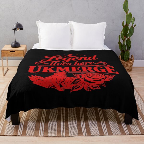 Item preview, Red Legend Lives Here Ukmerge Wolf Rose Design designed and sold by EimSol.