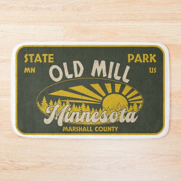 Item preview, Old Mill State Park, Marshall County, Minnesota, badge design designed and sold by Wanderful-roads.