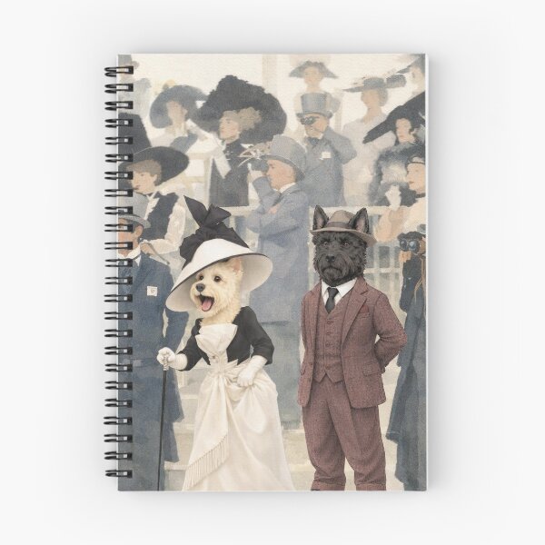 Item preview, Scottie Dogs Elegant English Ascot Scene designed and sold by CJChronicles.