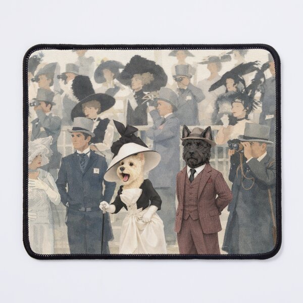 Item preview, Scottie Dogs Elegant English Ascot Scene designed and sold by CJChronicles.
